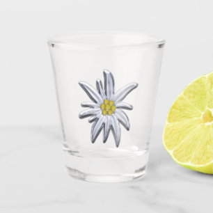 Verre A Shot Edelweiss argenté