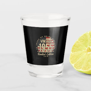 Verre A Shot Édition limitée vintage 1955 Cadeaux USA 70 ans