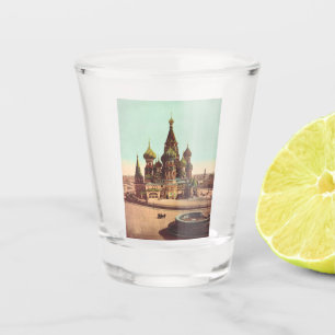 Verre A Shot Eglise St Basil, Carré rouge Moscou