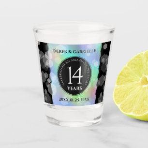 Verre A Shot Élégante 14ème anniversaire du Mariage Opal