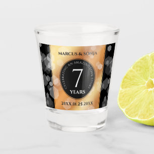 Verre A Shot Élégante 7ème anniversaire du Mariage de cuivre