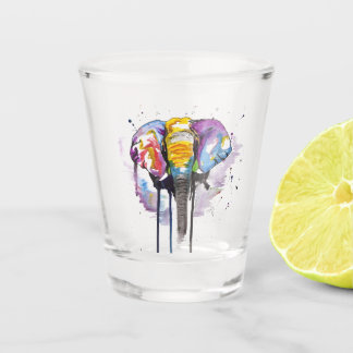 Verre A Shot Eléphant arc-en-ciel