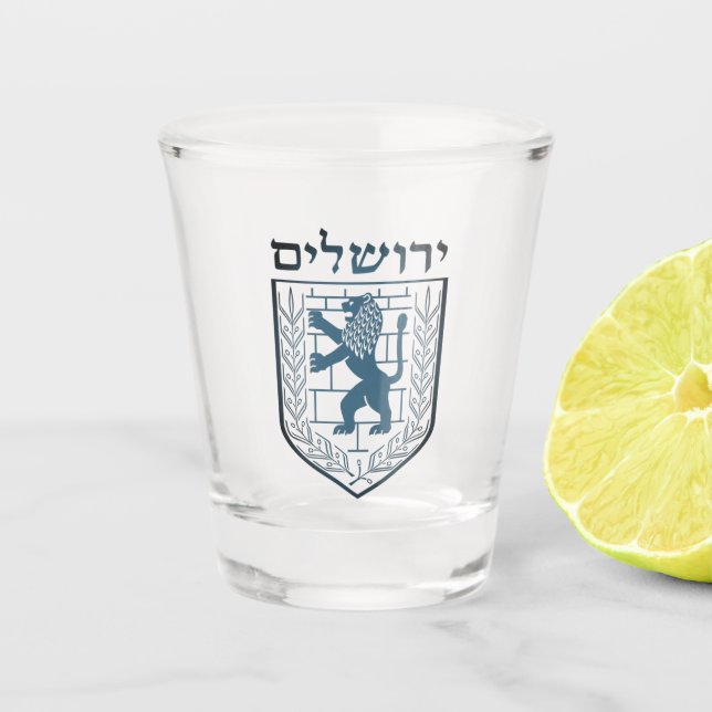 Verre A Shot Emblème de Jérusalem (Devant)