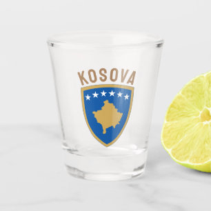 Verre A Shot Emblème de la République du Kosovo