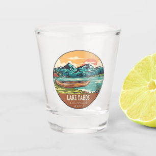 Verre A Shot Emblème de pêche nautique du lac Tahoe