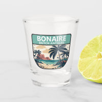 Emblème rétro des Antilles néerlandaises Bonaire