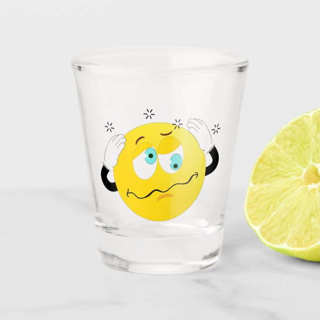Verre A Shot Emoji ivre (Devant)