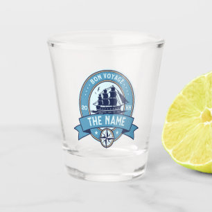 Verre A Shot Employé merci Bon Voyage Adieu