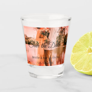 Verre A Shot Enregistrer la date ajouter nom du couple place da