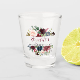 Verre A Shot Enterrement de vie de jeune fille aquarelle bordea