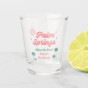 Verre A Shot Enterrement de vie de jeune fille Rétro Palm Sprin