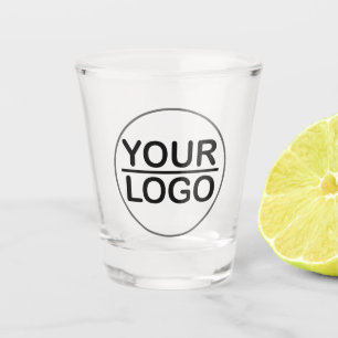 Verre A Shot Entreprise de logo personnalisé