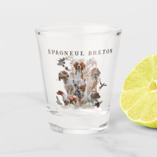 Verre A Shot Epagneul Breton, Bretagne Espagne