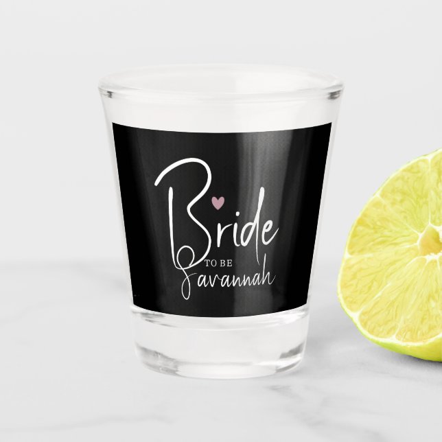 Verre A Shot Épouse à être | Nom personnalisé (Devant)