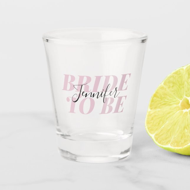 Verre A Shot Épouse à être | Nom personnalisé (Devant)