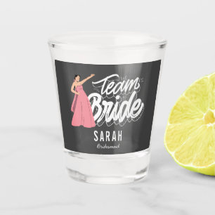 Verre A Shot Épouse de la mariée de l'équipe