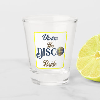 Verre A Shot Épouse Discothèque Retro Personnalisée Bachelorett