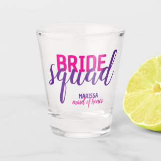 Verre A Shot Équipe de la mariée nouveauté rose scénario enterr