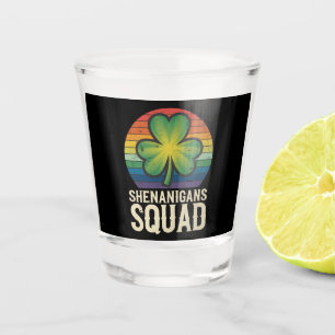 Verre A Shot Équipe de Shenanigans Saint-Patrick Correspondante