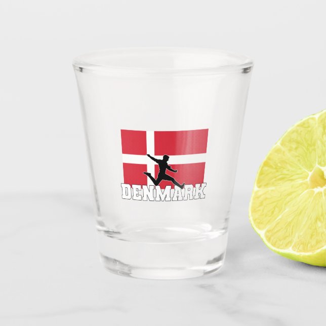 Verre A Shot Équipe du Danemark de football (Devant)
