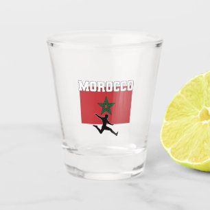 Verre A Shot Équipe du Maroc de football