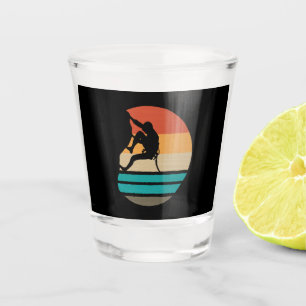 Verre A Shot Escalade Grimpeur Rétro 