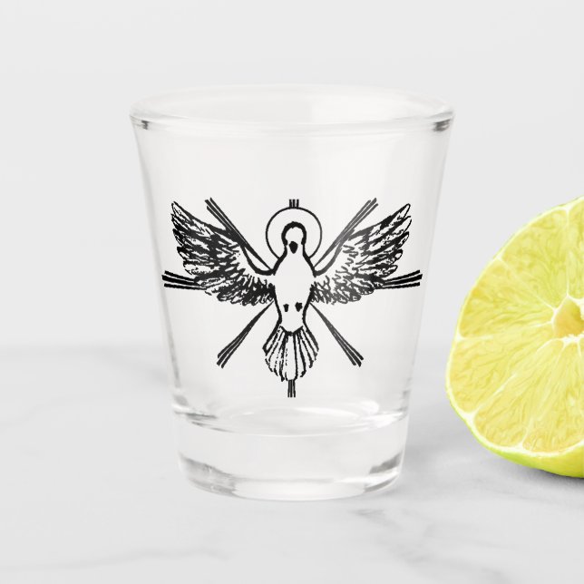 Verre A Shot Esprit Saint sous forme de colombe (Devant)
