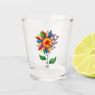 Verre A Shot Être un tournesol-Sensibilisation sur l'autisme