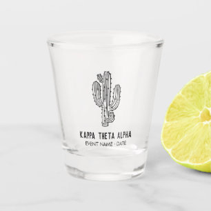 Verre A Shot Événement de la Sororité du Sud-Ouest Cactus Illus