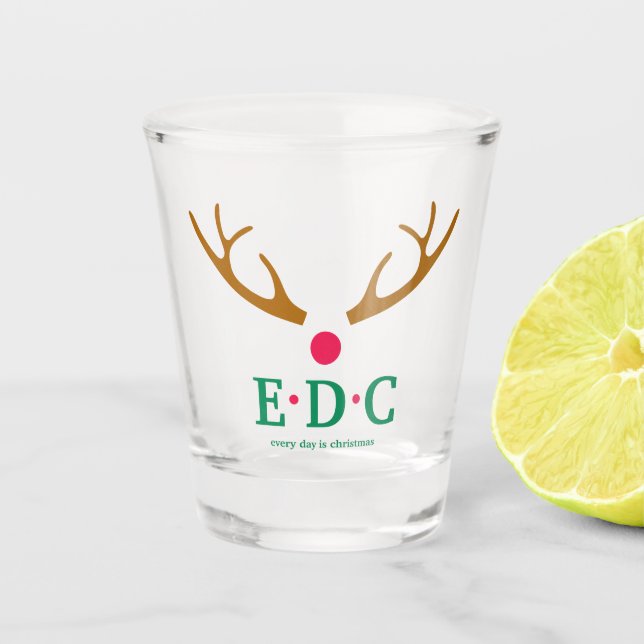 Verre A Shot Every Day is Christmas Shot Glass (Devant)