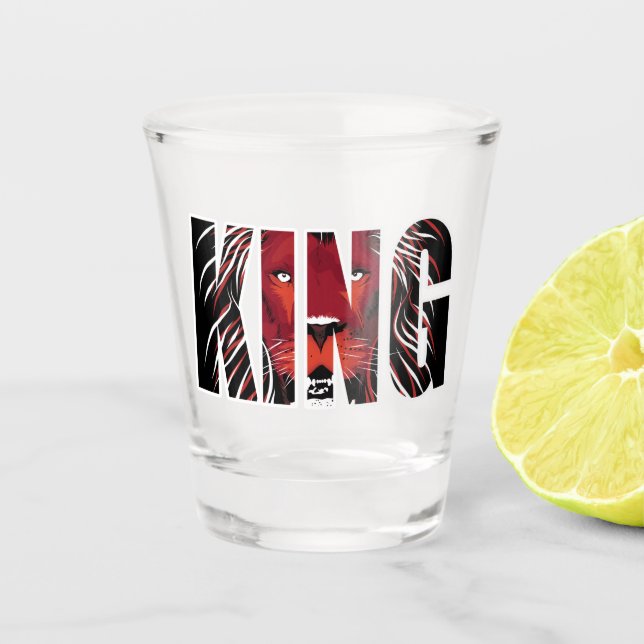 Verre A Shot Face du roi Lion (Devant)