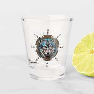 Verre A Shot Fantasytic steampunk wolf.