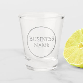 Verre A Shot Faux Engraved Lettering Bar Business Name