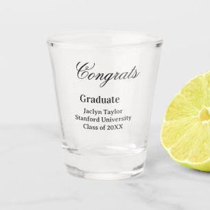 Verre A Shot Félicitations diplômé nom université nom promotion
