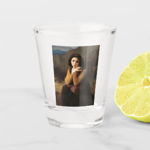 Verre A Shot Femme Mignonne de Jeune Femme par Bouguereau