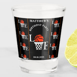 Verre A Shot Fête d'anniversaire de basket-ball, Joueur de bask