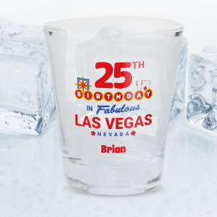 Verre A Shot Fête d'anniversaire de Las Vegas - 25e anniversair