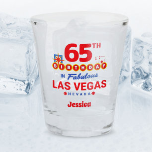 Verre A Shot Fête d'anniversaire de Las Vegas - 65e anniversair