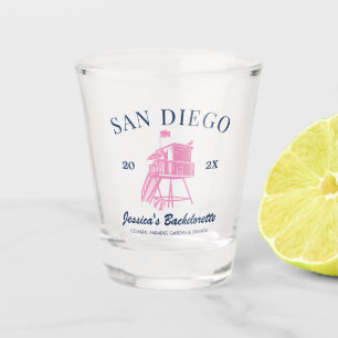 Verre A Shot Fête de la plage Bachelorette personnalisée