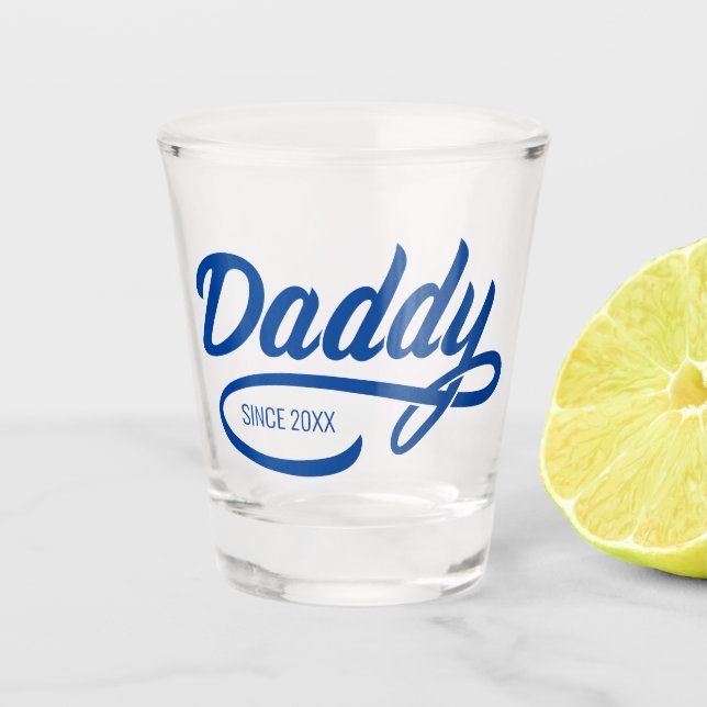Verre A Shot Fête des pères - Papa depuis... (Devant)