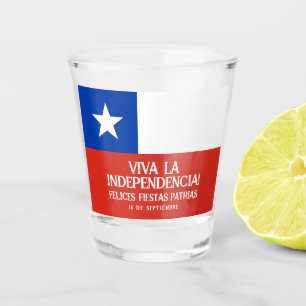 Verre A Shot Fêtes Patrias Fête de l'indépendance du Chili