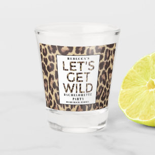 Verre A Shot Fêtons Wild Cheetah Bachelorette Party