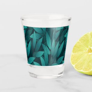 Verre A Shot Feuilles tropicaux rayonnants