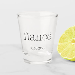 Verre A Shot Fiancé  Mariage Fiançailles