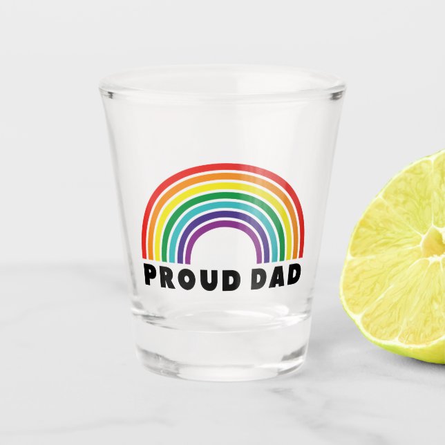 Verre A Shot Fier père arc-en-ciel (Devant)