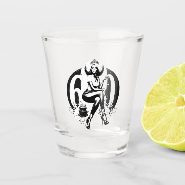 Verre A Shot Fierce & Fabulous at 60 (Devant)