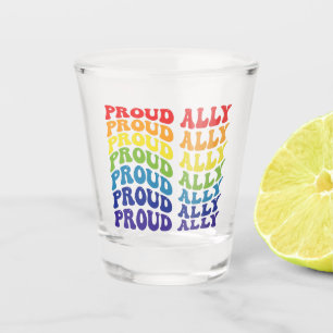 Verre A Shot Fière Ally   LGBTQ   GAY PRIDE   Arc en ciel
