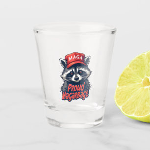 Verre A Shot Fière MAGA Garbage pour l'élection de Trump partis