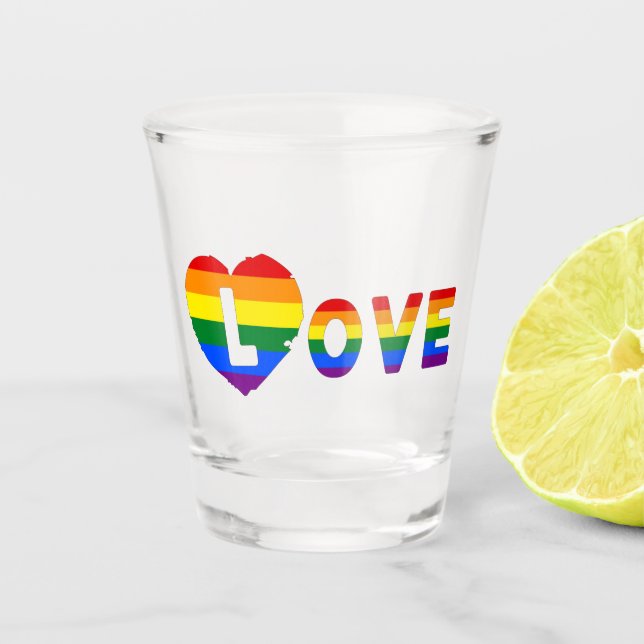 Verre A Shot Fierté AMOUR (Devant)