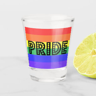 Verre A Shot Fierté arc-en-ciel